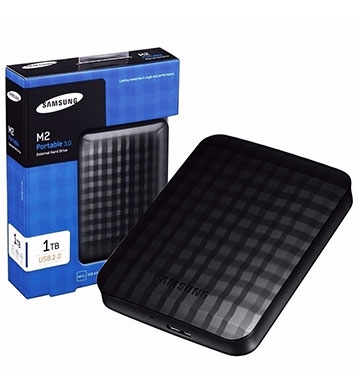 HD Externo Portátil Samsung M3 1TB STSHX-M101TCB - Preto