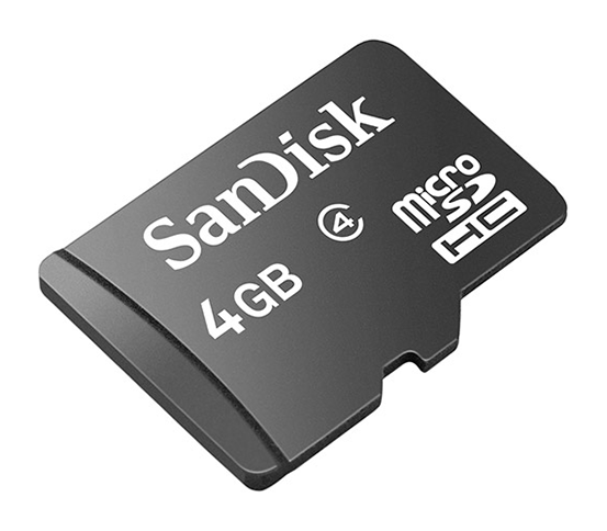 Cartão de Memória SD 4GB com Adaptador - SanDisk