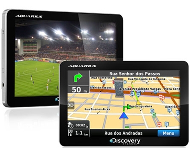 GPS Automotivo Aquarius Discovery Channel Tela 4.3