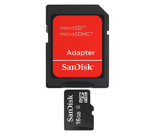 Cartão de Memória SD 16GB com Adaptador - SanDisk