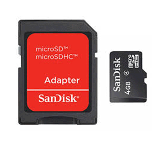 Cartão de Memória SD 4GB com Adaptador - SanDisk