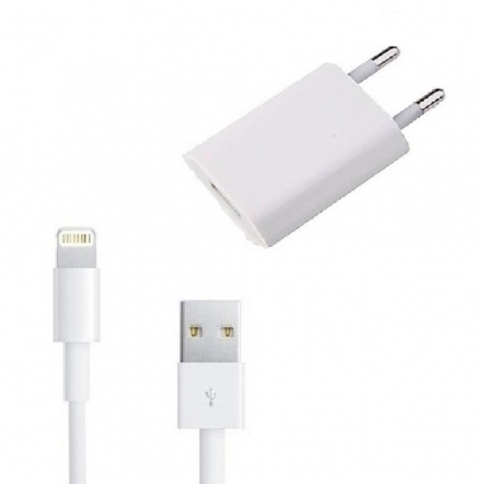 Carregador + Cabo Usb Lightning P/ Iphone 5/6