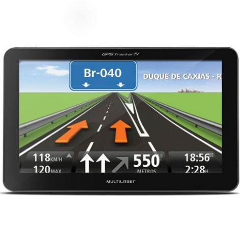 GPS Automotivo Multilaser Tracker III Tela 7' com TV Digital