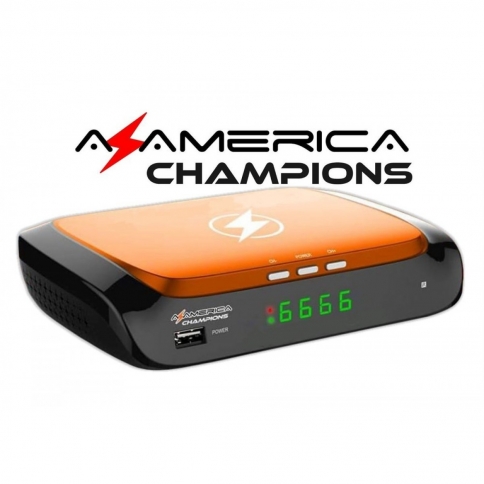 RECEPTOR DE TV AZAMERICA CHAMPIONS 4K FTA ACM H265