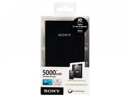 Carregador Portátil USB - Sony CP-V5 Preto