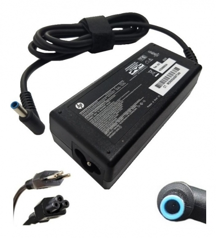 Fonte Carregador Do Notebook Hp Pavilion 14-n010br Plug Azul