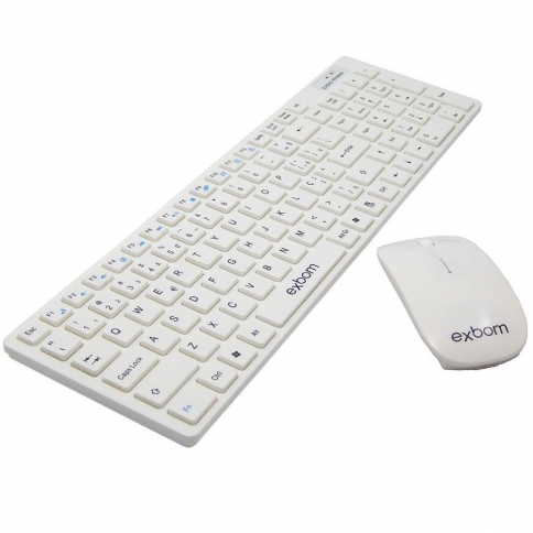 Teclado e mouse sem fio exbom