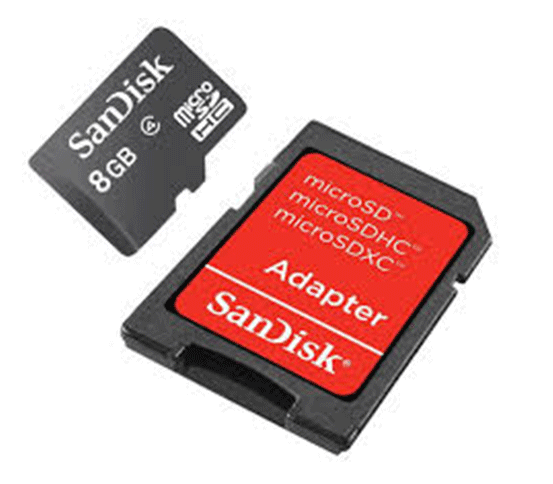 Cartão de Memória SD 8GB com Adaptador - SanDisk